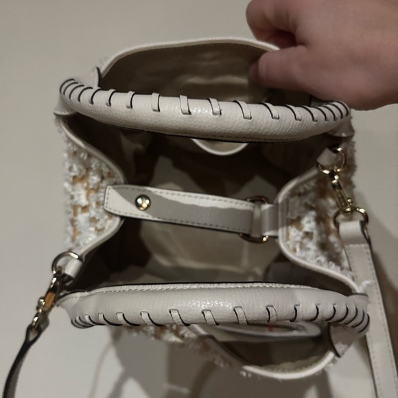 Henri Bendel New York Raffia Tweed Satchel - Picture 7 of 10